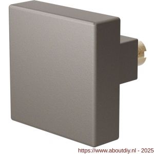 GPF Bouwbeslag Anastasius 9856.A3 S5 vierkante knop 53x53x16 mm voor veiligheids schilden vast met wisselstift Mocca blend - A21012196 - afbeelding 1