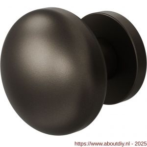 GPF Bouwbeslag Anastasius 9857.A1-00 S5 GPF9857.A1-00 Paddenstoel knop S5 65 mm met wisselstift op rond rozet Dark blend - A21016491 - afbeelding 1