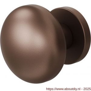 GPF Bouwbeslag Anastasius 9857.A2-00 S5 GPF9857.A2-00 Paddenstoel knop S5 65 mm met wisselstift op rond rozet Bronze blend - A21016492 - afbeelding 1