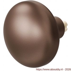 GPF Bouwbeslag Anastasius GPF9857.A2 S5 Paddenstoel deurknop 65 mm voor veiligheids schilden vast met wisselstift Bronze blend - A21012201 - afbeelding 1