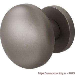 GPF Bouwbeslag Anastasius 9857.A3-00 S5 GPF9857.A3-00 Paddenstoel knop S5 65 mm met wisselstift op rond rozet Mocca blend - A21016592 - afbeelding 1