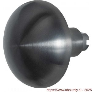 GPF Bouwbeslag PVD 9857.P1 S4 Paddenstoel knop 65 mm voor veiligheids schilden vast met bout M10 PVD antraciet - A21010511 - afbeelding 1