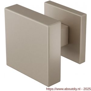 GPF Bouwbeslag Anastasius 9858.A3-02 S5 GPF9858.A3-02 vierkante knop S5 60x60x16 mm met wisselstift op vierkant rozet Mocca blend - A21016594 - afbeelding 1