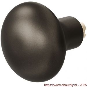 GPF Bouwbeslag Anastasius 9859.A1 S5 Paddenstoel knop 52 mm voor veiligheids schilden vast met wisselstift Dark blend - A21012204 - afbeelding 1