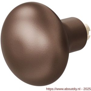 GPF Bouwbeslag Anastasius 9859.A2 S5 Paddenstoel knop 52 mm voor veiligheids schilden vast met wisselstift Bronze blend - A21012205 - afbeelding 1