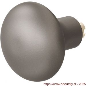 GPF Bouwbeslag Anastasius 9859.A3 S5 Paddenstoel knop 52 mm voor veiligheids schilden vast met wisselstift Mocca blend - A21012206 - afbeelding 1