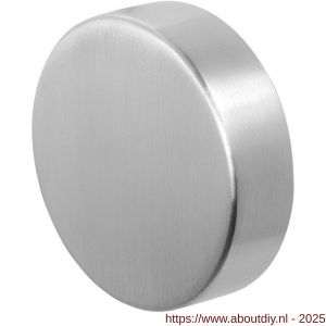 GPF Bouwbeslag RVS 9860.09 S5 excentrische knop 60x16 mm voor veiligheids schilden vast met wisselstift RVS geborsteld - A21003134 - afbeelding 1