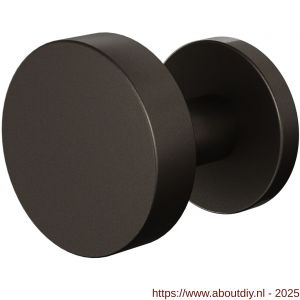 GPF Bouwbeslag Anastasius 9860.A1-00L S5 GPF9860.A1-00L excentrische knop S5 60x16 mm met wisselstift op rond rozet linkswijzend Dark blend - A21016500 - afbeelding 1