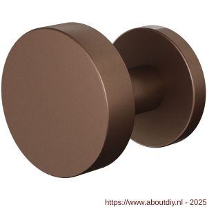 GPF Bouwbeslag Anastasius 9860.A2-00R S5 GPF9860.A2-00R excentrische knop S5 60x16 mm met wisselstift op rond rozet rechtswijzend Bronze blend - A21016503 - afbeelding 1