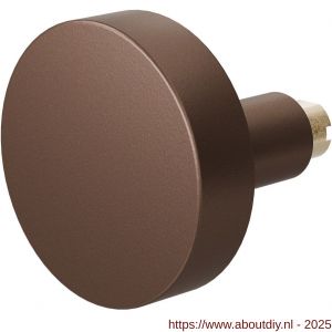 GPF Bouwbeslag Anastasius 9860.A2 S5 excentrische knop 60x16 mm voor veiligheids schilden vast met wisselstift Bronze blend - A21012209 - afbeelding 1