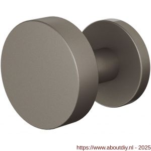 GPF Bouwbeslag Anastasius 9860.A3-00R S5 GPF9860.A3-00R excentrische knop S5 60x16 mm met wisselstift op rond rozet rechtswijzend Mocca blend - A21016600 - afbeelding 1