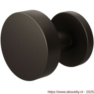 GPF Bouwbeslag Anastasius 9865.A1-00 S1 GPF9865.A1-00 excentrische knop S1 60x16 mm draaibaar met rond rozet Dark blend - A21016635 - afbeelding 1