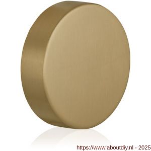 GPF Bouwbeslag PVD 9865.P4 S1 excentrische knop 60x16 mm draaibaar met krukstift PVD mat messing - A21008093 - afbeelding 1