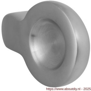 GPF Bouwbeslag RVS 9875.09 S2 designknop verkropt vast met knopvastzetter RVS geborsteld - A21003149 - afbeelding 1