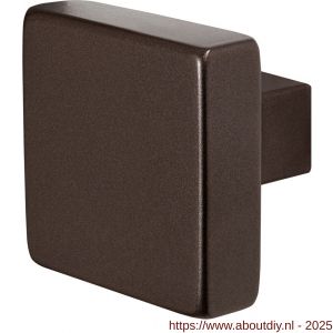 GPF Bouwbeslag Anastasius 9948.A1 S1 vierkante knop 53x53x16 mm draaibaar met krukstift Dark blend - A21011043 - afbeelding 1
