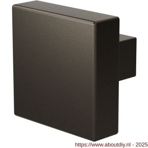 GPF Bouwbeslag Anastasius 9948.A1 S2 vierkante knop 53x53x16 mm vast met knopvastzetter Dark blend - A21011071 - afbeelding 1