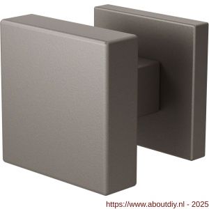 GPF Bouwbeslag Anastasius 9948.A3-02L S1 GPF9948.A3-02L vierkante knop S1 53x53x16 mm draaibaar met vierkant rozet linkswijzend Mocca blend - A21016607 - afbeelding 1