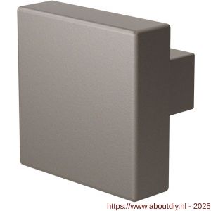 GPF Bouwbeslag Anastasius 9948.A3 S1 vierkante knop 53x53x16 mm draaibaar met krukstift Mocca blend - A21011045 - afbeelding 1