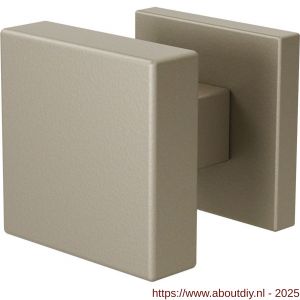 GPF Bouwbeslag Anastasius 9948.A4-02 S2 GPF9948.A4-02 vierkante knop S2 53x53x16 mm met knopvastzetter met vierkant rozet Champagne blend - A21016515 - afbeelding 1