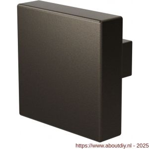 GPF Bouwbeslag Anastasius 9950.A1 S1 vierkante knop 60x60x16 mm draaibaar met krukstift Dark blend - A21013364 - afbeelding 1