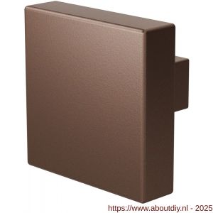 GPF Bouwbeslag Anastasius 9950.A2 S2 vierkante knop 60x60x16 mm vast met knopvastzetter Bronze blend - A21013367 - afbeelding 1