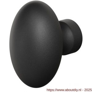 GPF Bouwbeslag ZwartWit 9951.61 S1 Ei-knop 62 mm draaibaar met krukstift zwart - A21013375 - afbeelding 1