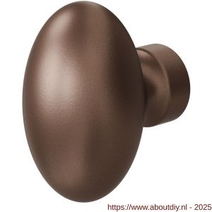 GPF Bouwbeslag Anastasius 9951.A2 S2 Ei-knop 62 mm vast met knopvastzetter Bronze blend - A21013382 - afbeelding 1