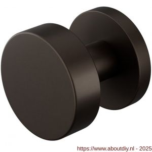 GPF Bouwbeslag Anastasius 9952.A1-00 S1 GPF9952.A1-00 vlakke knop S1 52x16 mm draaibaar met ronde rozet Dark blend - A21016627 - afbeelding 1