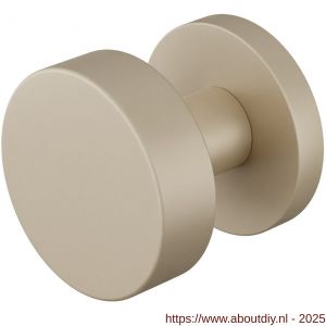 GPF Bouwbeslag Anastasius 9952.A4-00 S1 GPF9952.A4-00 vlakke knop S1 52x16 mm draaibaar met ronde rozet Champagne blend - A21016630 - afbeelding 1