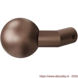 GPF Bouwbeslag Anastasius 9953.A2 S1 verkropte kogelknop 55 mm draaibaar met krukstift Bronze blend - A21012413 - afbeelding 1