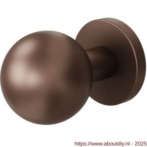GPF Bouwbeslag Anastasius 9954.A2-00 S1 GPF9954.A2-00 kogelknop S1 50 mm draaibaar met ronde rozet Bronze blend - A21016639 - afbeelding 1