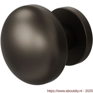 GPF Bouwbeslag Anastasius 9957.A1-00 S1 GPF9957.A1-00 Paddenstoel knop S1 65 mm draaibaar met rond rozet Dark blend - A21016645 - afbeelding 1