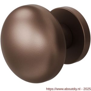 GPF Bouwbeslag Anastasius 9957.A2-00 S1 GPF9957.A2-00 Paddenstoel knop S1 65 mm draaibaar met rond rozet Bronze blend - A21016641 - afbeelding 1