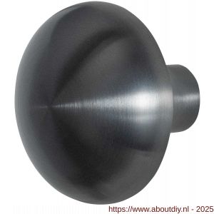 GPF Bouwbeslag PVD 9957.P1 S1 Paddenstoel knop 65 mm draaibaar met krukstift PVD antraciet - A21011054 - afbeelding 1