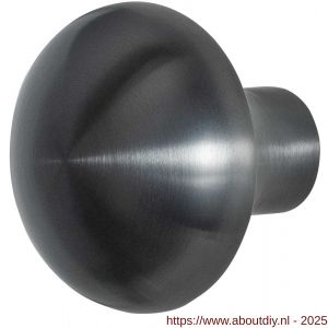 GPF Bouwbeslag PVD 9959.P1 S1 Paddenstoel knop 52 mm draaibaar met krukstift PVD antraciet - A21011060 - afbeelding 1