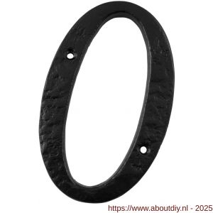 Kirkpatrick KP1979 huisnummer 0 152 mm smeedijzer zwart - A21003486 - afbeelding 1