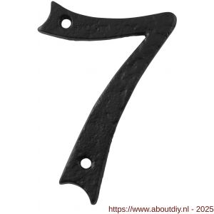 Kirkpatrick KP1978 huisnummer 7 101 mm smeedijzer zwart - A21003476 - afbeelding 1