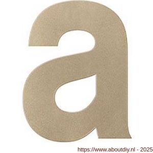 GPF Bouwbeslag Anastasius 9800.A4.0116-a letter A 116 mm Champagne blend - A21010989 - afbeelding 1