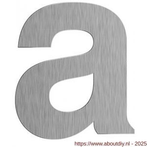 GPF Bouwbeslag RVS 9800.09.0116-a letter A 116 mm RVS geborsteld - A21010725 - afbeelding 1