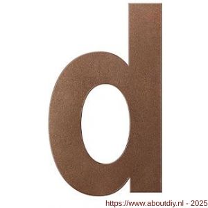 GPF Bouwbeslag Anastasius 9800.A2.0156-d letter D 156 mm Bronze blend - A21010914 - afbeelding 1