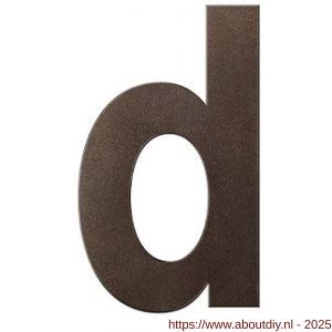 GPF Bouwbeslag Anastasius 9800.A1.0156-d letter D 156 mm Dark blend - A21010870 - afbeelding 1