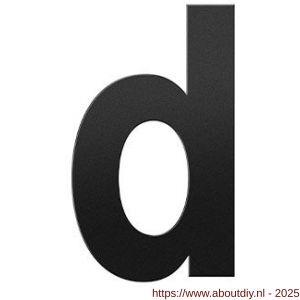 GPF Bouwbeslag ZwartWit 9800.61.0156-d letter D 156 mm zwart - A21010782 - afbeelding 1