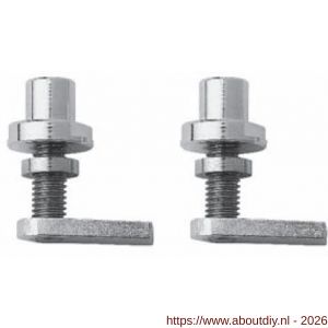 Mandelli1953 Kit 5 bevestiging blind geschroefd voor PVC- en aluminium deuren - A21019928 - afbeelding 1