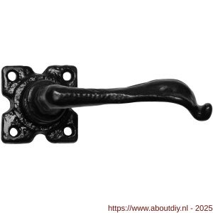 Kirkpatrick KP0879 deurkruk op rozet 50x50 mm smeedijzer zwart - A21002882 - afbeelding 1