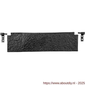 Kirkpatrick KP1103 tochtklep 355x101 mm smeedijzer zwart - A21000202 - afbeelding 1