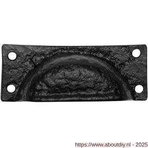 Kirkpatrick KP1549 komgreep 94x37 mm smeedijzer zwart - A21005698 - afbeelding 1