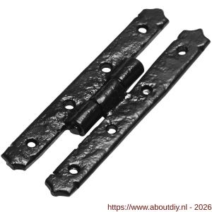 Kirkpatrick KP1558 scharnier 101x35 mm smeedijzer zwart - A21000071 - afbeelding 1