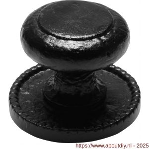 Kirkpatrick KP3066 voordeurknop 82 mm op rozet 98 mm smeedijzer zwart - A21000352 - afbeelding 1