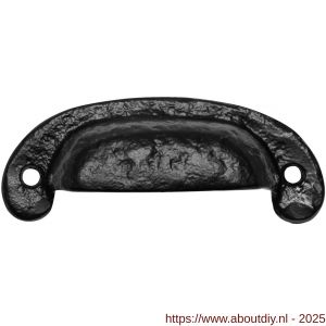 Kirkpatrick KP3960 schelpgreep 105x42 mm smeedijzer zwart - A21005323 - afbeelding 1