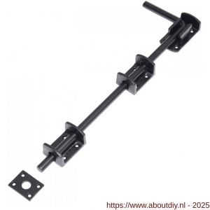 Kirkpatrick KP4091 smeedijzer staartgrendel 457x101 mm smeedijzer zwart - A21019922 - afbeelding 1